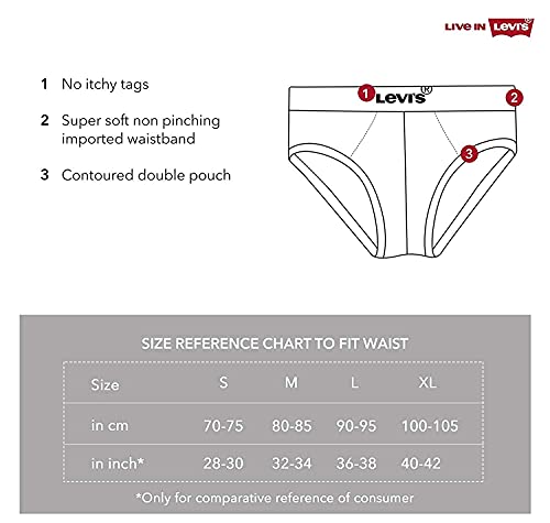 Image of Levi's Men's Cotton Blend #035-BRIEF-ASST-P2 Relaxed Printed Briefs
