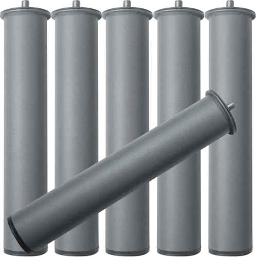 BS Group Patas para somier   Juego 6 Patas 25 cm Tuerca M10, Patas Acero Aleado Epoxico Alta Resistencia, Anti Oxidante, Patas de somier Duradera Sustituir Patas Cama