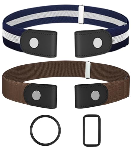 Image of No Buckle Belts for Women, Elastic Belts for Women, Comfortable Womens Belts for Jeans, Stretch Belts for Women