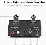 Fosi Audio P2 Headphone Amplifier Vacuum Tube Headphone Amp Mini Hi-Fi Stereo Audio with Low Ground Noise Output Protection