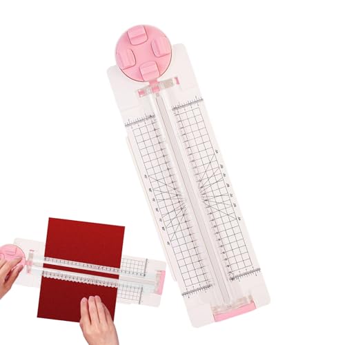 Massicot coupe-papier avec règle latérale rotative pour cartes et loisirs créatifs