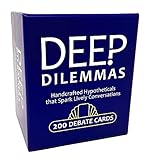 Picture of Deep Dilemmas - Conversation Cards for Ridiculous Debates & Better Relationships for Couples, Friends, & Family. 200 'Would You Rather' Ice Breakers - Adults 16+