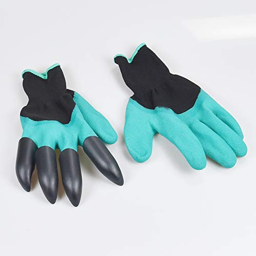 YTYL Manual Weeders Three-Claw Long Handled Lightweight Outdoor Stand Up Garden Puller Root Remover+Shovel Manual Weeder+Gardening Latex Gloves