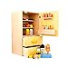 QIANG Ensemble de Jouets de Cuisine, ustensiles de Cuisine, Jouets Accessoires de Cuisine, Petits appareils de Bois, réfrigérateur, Jouet de Fruits coupés, Jouet de Cuisine de la Simulation Apprendre