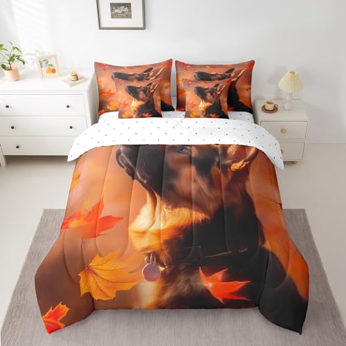 Erosebridal German Shepherd Bed in a Bag Queen Comforter Set 7 Piece