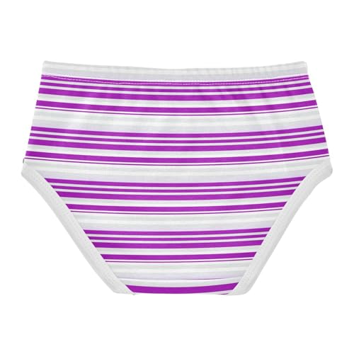 Purple White Stripe Toddler Girls's Underwear 2T 23008762