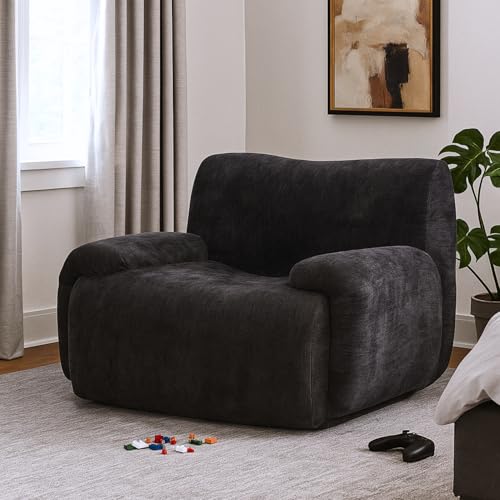 Aortzio Bean Bag Chair, 42.1'' W Oversized Chenille Lazy Floor