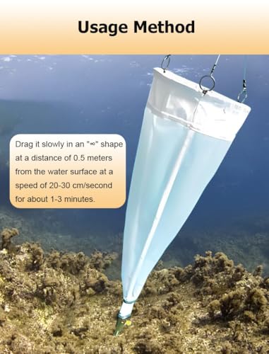 Filet à plancton pour l'étude de l'eau douce et marine