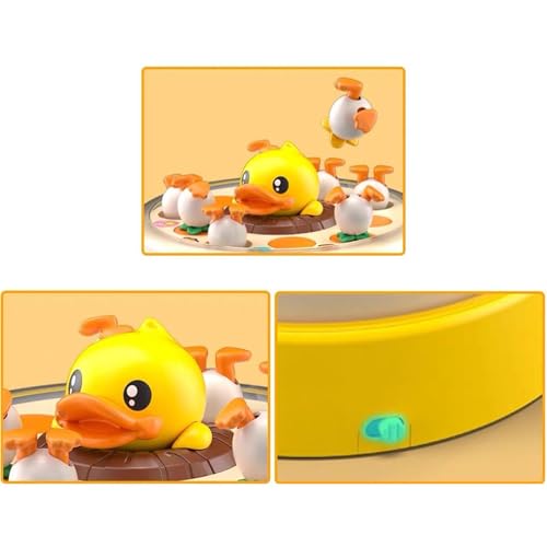 Image of Duck Catching Game Electric Jumping Duck Toy Interaction Rotating Board Game|Baby | Toys for Baby | Developmental Baby Toys|1 Set Rotating Bouncing Board Game
