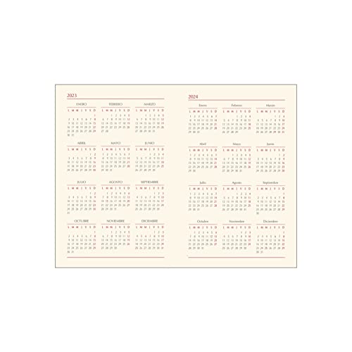 Dohe-Agenda tascabile, settimana vista 8.5 x 13 cm...