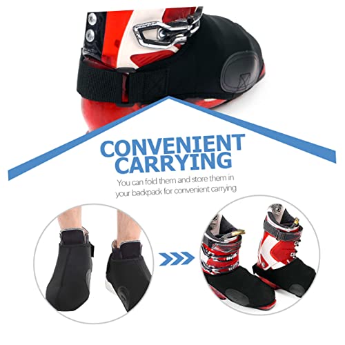 Cubiertas para botas de esquí para hombre y mujer, cortavientos y antifreeze miniatura 4