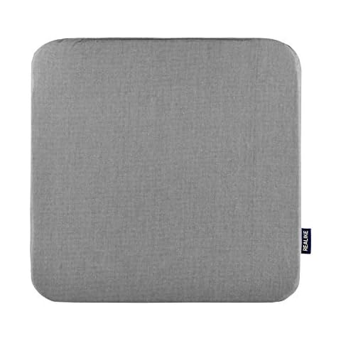 REALIKE Heat Press Mat for Easy Press Heat-Resistant Protective Mat for Cricut Machines for HTV Iron On Project for Craft Vinyl Ironing Insulation Transfer 30.5cmX30.5cm(12"X12") Grey Cover