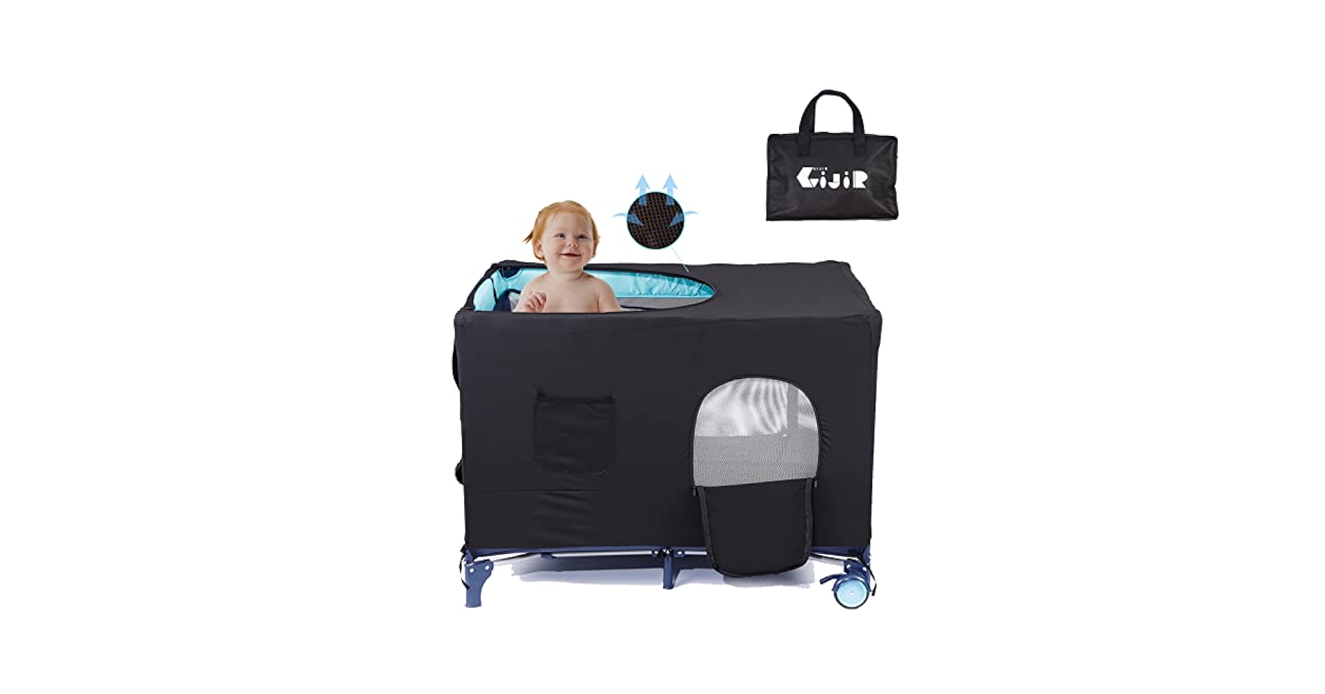 ガビ-♡ページ Amazon.co.jp: GIJIR 通気性 Pack N Play ベビーベッド カバー