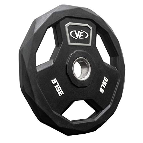 Valor Fitness OPPU-35 Polyurethane Olympic Plate, 35 lb (Sold Individually)