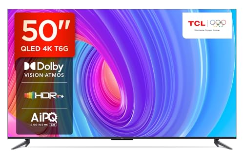 Image of TCL 126 cm (50 inches) 4K Ultra HD Smart QLED Google TV 50T6G (Black)