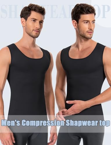 VVX Compression Shirt Men Sleeveless Slimming Undershirt Shapewear Tummy Control Body Shaper Seamless Tank Top2