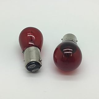 2 x 567 Red 12v 21/5w BAW15D Brake Stop & Tail Car Light Bulb - Off Set Pins