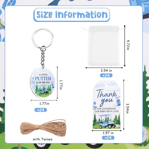Image of Party Favors Theme Baby-Shower Keychain Set