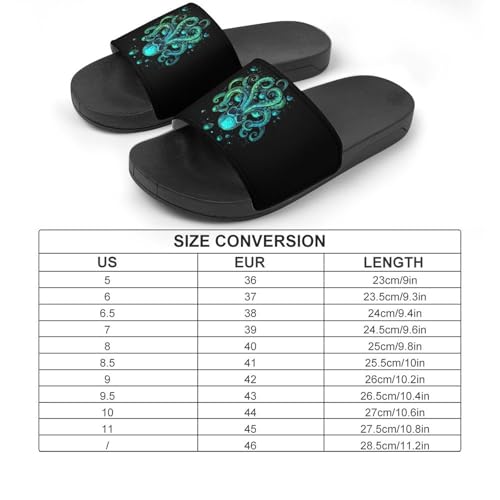 Death Octopus Skull House Sandals Non-Slip Bathroom Slippers Beach Summer Shoes for Men Women2