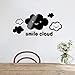 Produktbild SJTL Clouds Art Acrylspiegel Hintergrund Wand Aufkleber Schlafzimmer Multifunktion Wandspiegel Aufkleber Zitate Für Kinderzimmer Schlafzimmer Dekoration Cartoon Muster Dekoration 50 * 23cm,3