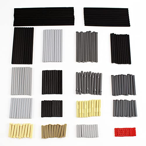 Image of Technical Pieces and Parts Axles Compatible with All Major Brands Building Block Bricks MOC Parts Cross Axles Set DIY Accessories (470 Pcs )