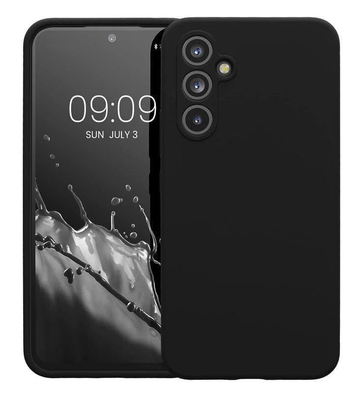 Image of Designerz hub Samsung Galaxy A17 5G Back Cover | Soft Silicone Slim Back Case Cover for Samsung Galaxy A17 5G- Black