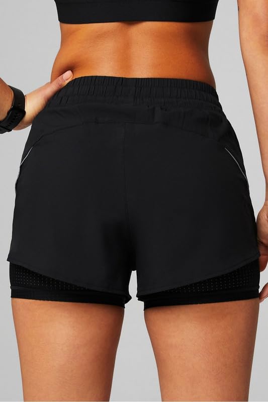 Fabletics Pantaloncini da corsa traforati da donna