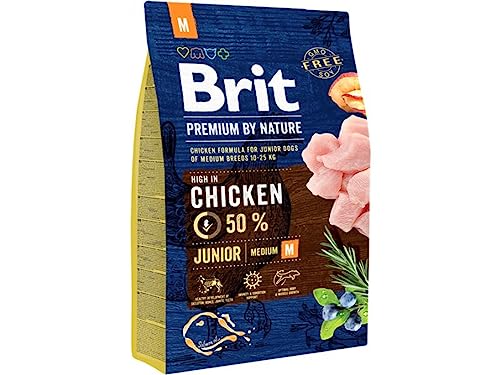 Brit Premium by Nature Junior M - Dry Dog Food - 15kg