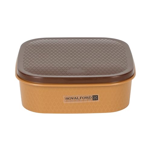 RoyalFord 7 Container Plasticware Box BPA Free Spice Container Indian Masala Daaba Lightweight Box for Storing Spices Clear