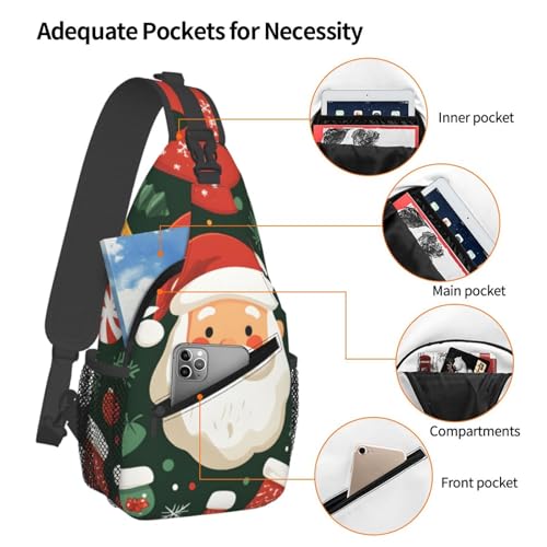 Bolso tipo bandolera Santa Claus para mujer y hombre miniatura 4