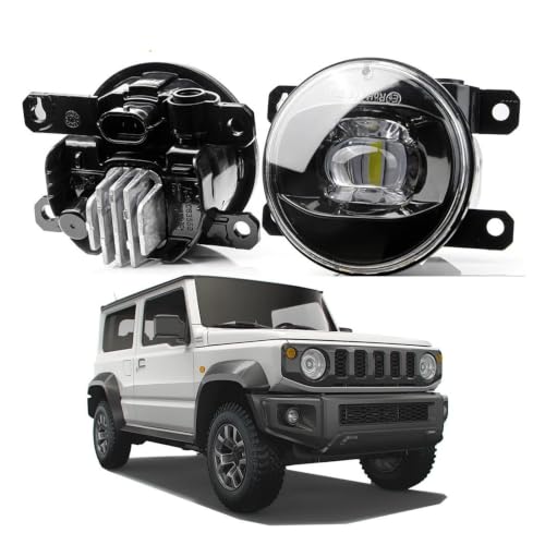 Phares antibrouillard pour Suzuki Jimny en excursion nocturne et météo difficile
