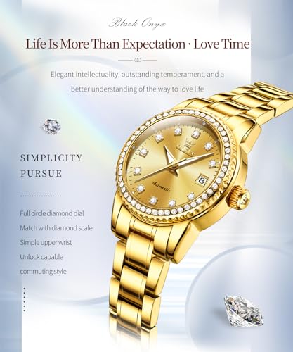 Image of OLEVS Watch for Men Analog Quartz Stainless Steel Moon Phase Calendar Chronograph Diamond Watches Waterproof Wrist Watch Luminous