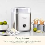 Cuisinart Pure Indulgence Frozen Yogurt-Ice Cream & Sorbet Maker, 2-Qt Capacity, Silver (ICE-30WNC)