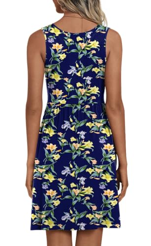 Image of CATHY 2026 Womens Casual Dress Summer Sleeveless Dresses V Neck Wrap Sexy Sundress with Pockets S-2XL