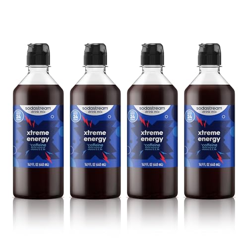 Image of Sodastream Xtreme Energy New Pour Bottle, 14.9 Fl Oz (Pack of 4)