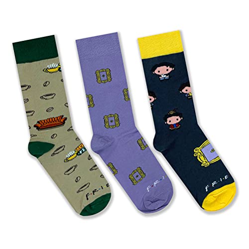 Pepe Pinreles Calcetines Friends (Pack 3 pares). Regalo original para hombre o mujer. Licencia...