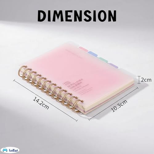 Image of FunBlast Diary for Girls - Spiral Notebook Diary, Ruled Notebooks for Boys & Girls, Cute Kawaii Stationery, Aesthetic A6 Size Journal Diary - 240 Pages (Pink)