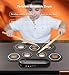 HXBER Electronic Drum Set with 3W Speaker Hand Roll Drum Set 7 Pads Supports Various Audio Input 3 Drum Styles 10 Rhythms 10 Demo Songs Practice Pad Drum Kit with Drumsticks Foot Pedal
