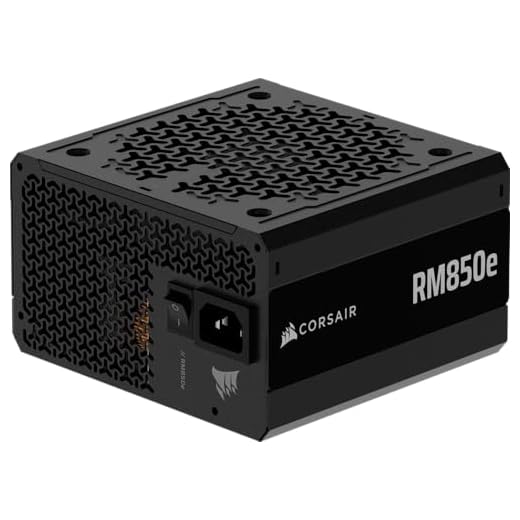 Corsair RM850e ATX 3.1 PCIe 5.1 Ready Fully Modular 850W Power Supply – 12V-2x6 Cable Included, Cybenetics Gold Efficiency, 105°C-Rated Capacitors, Modern Standby Mode – Black