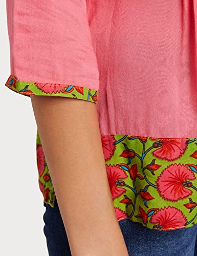 Image of Amazon Brand - Myx Women Cotton Regular Fit Short Kurti (Available in Plus Sizes)