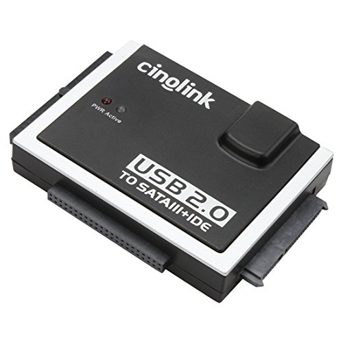 Cinolink hard drive reader IDE SATA PATA USB 2.0 for Hard Drive Disk HDD 2.5" 3.5" with External AC Power Adapter - Thumbnail 5