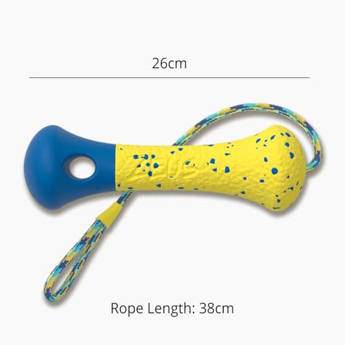 Zeus NITRO Durable Floating Buoy Dog Toy with Rubber Design for Fetch and Water Play, Yellow - Image 2
