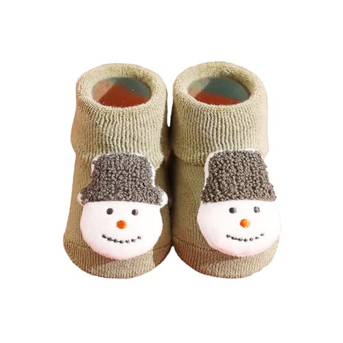 Baby Slipper Socks - Winter Warm, Non-Skid Grip, Anti-Skid, Soft Cute Cotton Bear Toddler Socks