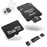 2-Pack 64GB MicroSDXC Memory Cards with SD Adapter & Universal USB Reader, V30 U3 Rated, 4K Video Recording Cards for Security Cams, Tablets & Dash Cams