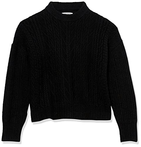 Image of Amazon Essentials Women's Soft-Touch Modern Cable Crewneck Sweater (Available in Plus Size)