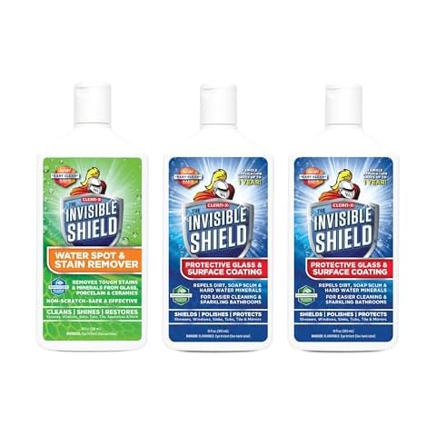 Invisible Shield- Glass Coating & Restorer Pack (10 oz) Cleaner & Glass Treatment for Showers & more Cover