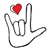 Classroom Temporary Tattoos/For Schools - Maths - ASL - Science - STEM/Educational Supplies/Skin Safe/Removable (ASL - I Love You 48pk)