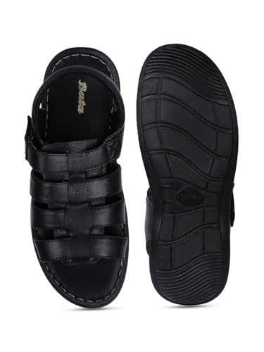 Image of BATA mens NW KRYPTON SD Black Sandal - 10 UK(8616844)