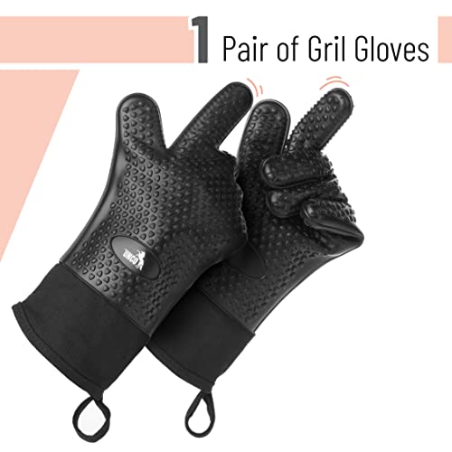 Unco- Grill Gloves, Silicone Gloves Heat Resistant, Oven Gloves, Bbq Gloves, Meat Gloves, Barbecue Gloves, Grilling Gloves, Meat Gloves For Pulling Meat, Grill Gloves For Outdoor Grill, Grill Mitts #TOP1