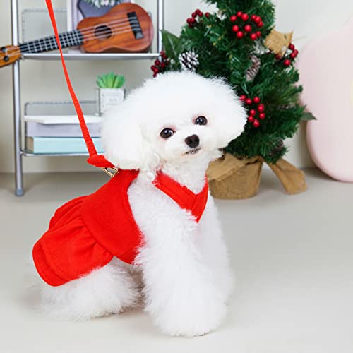 Baoblaze Vestidos para cães, vestido de Natal para animais de estimação, roupa para gatinhos, férias